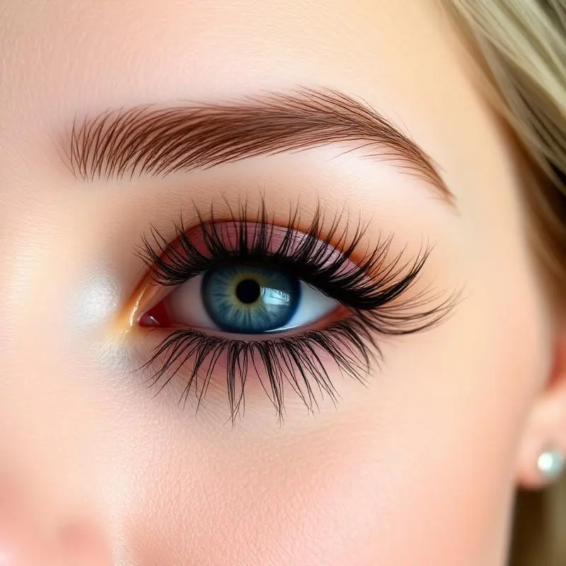 Lash extensions result, Instagram @color_eyebrowsnc