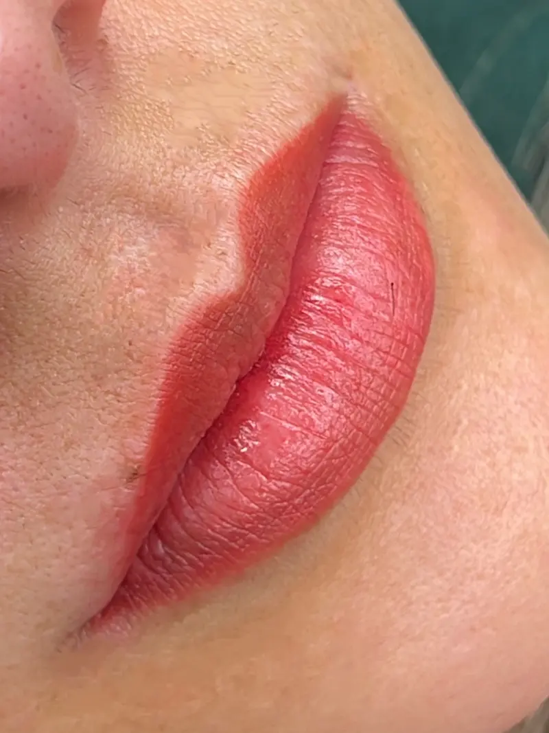 Lip blushing result by Color & EyeBrows