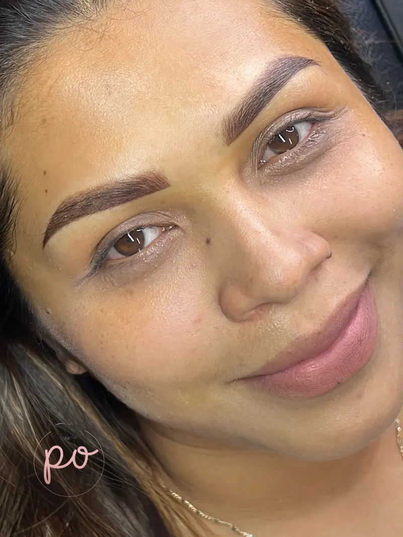 After microshading, healed result